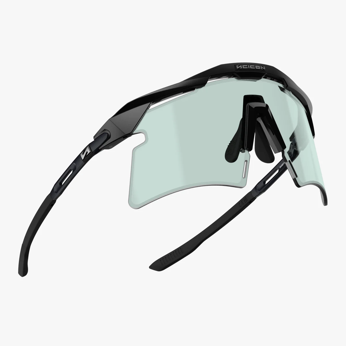 SCICON AEROSHADE 2.0 TITANIUM Glasses Black Matt Blue Green Photochromic Lens