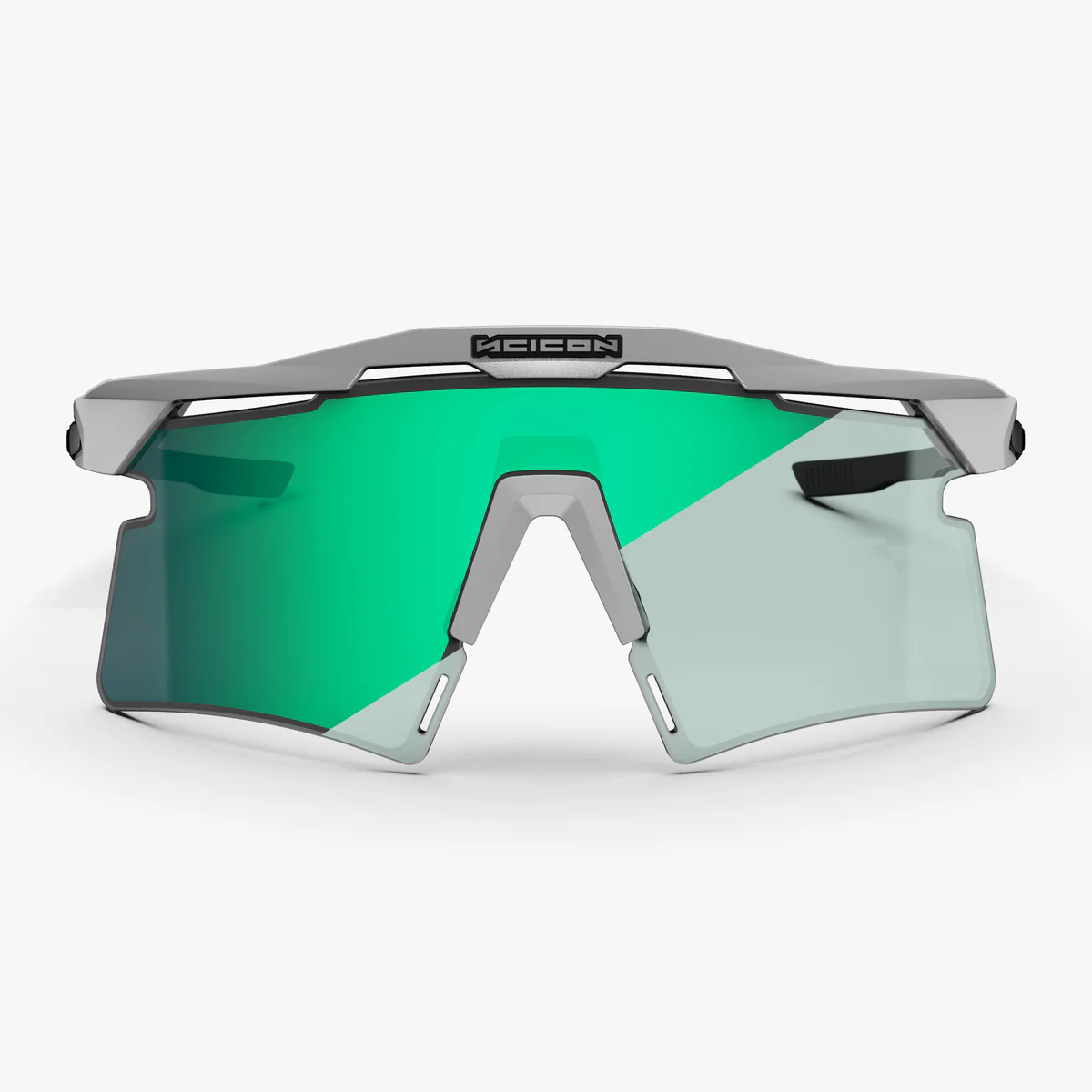 SCICON AEROSHADE 2.0 TITANIUM White Metal Glasses Blue Green Photochromic Lens