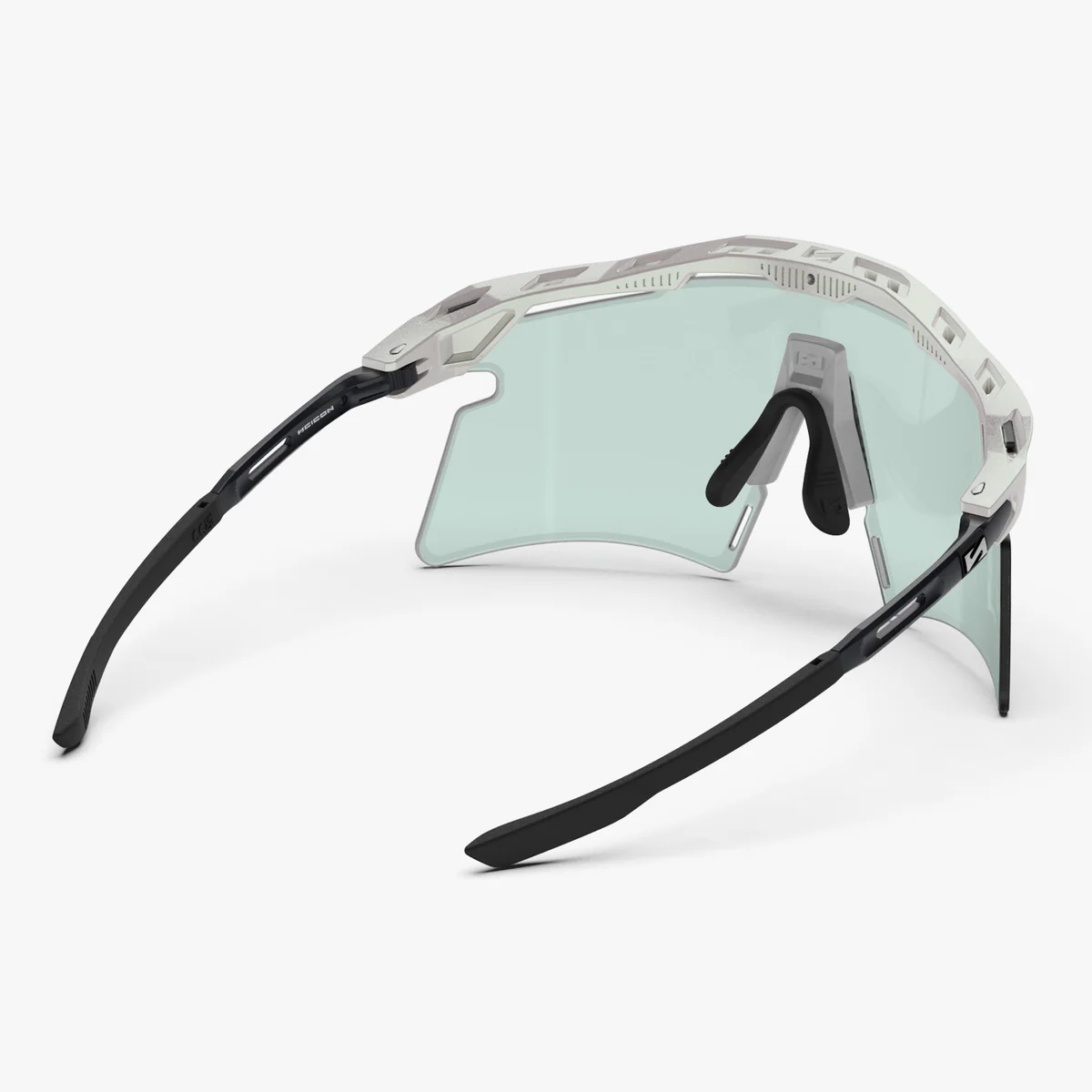 SCICON AEROSHADE 2.0 TITANIUM White Metal Glasses Blue Green Photochromic Lens