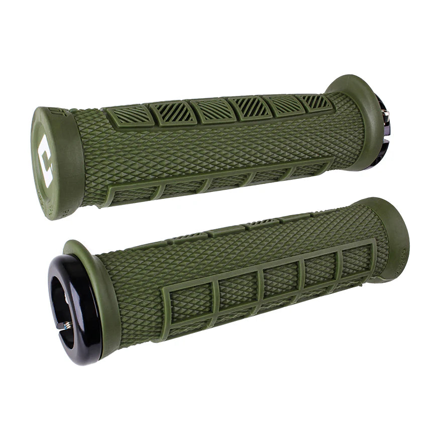 ODI ELITE PRO V2.1 Lock-on 130 mm greb Oliven
