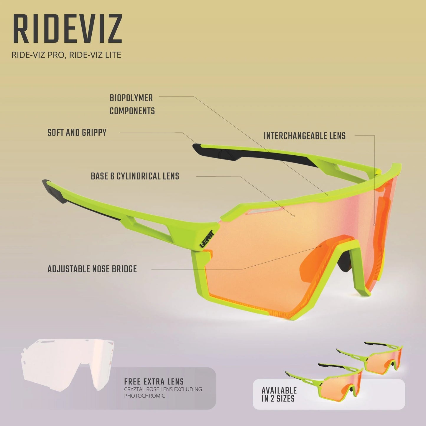 LEATT LEATT RIDEVIZ PRO Clear IRIZ Silver 17 VLT beskyttelsesbriller