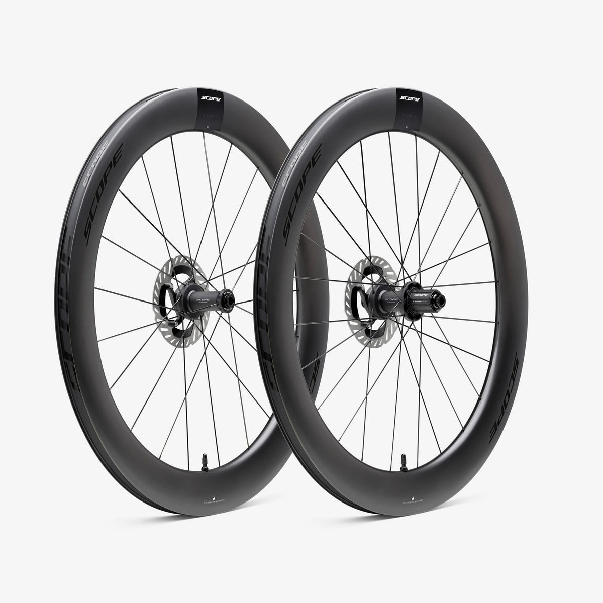 SCOPE Race R6 Tubeless Ready-hjulsæt (Centerlock) sort
