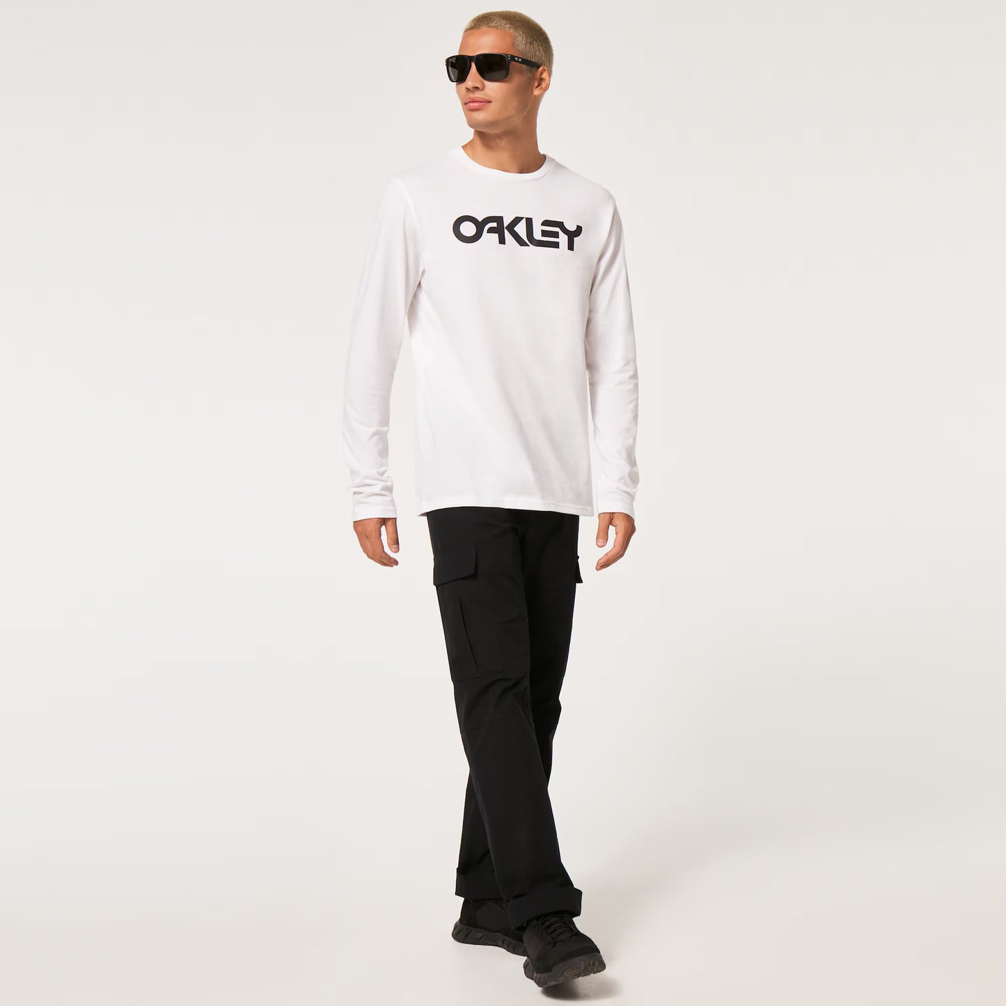 OAKLEY MARK II 2.0 Langærmet T-shirt Hvid/Sort