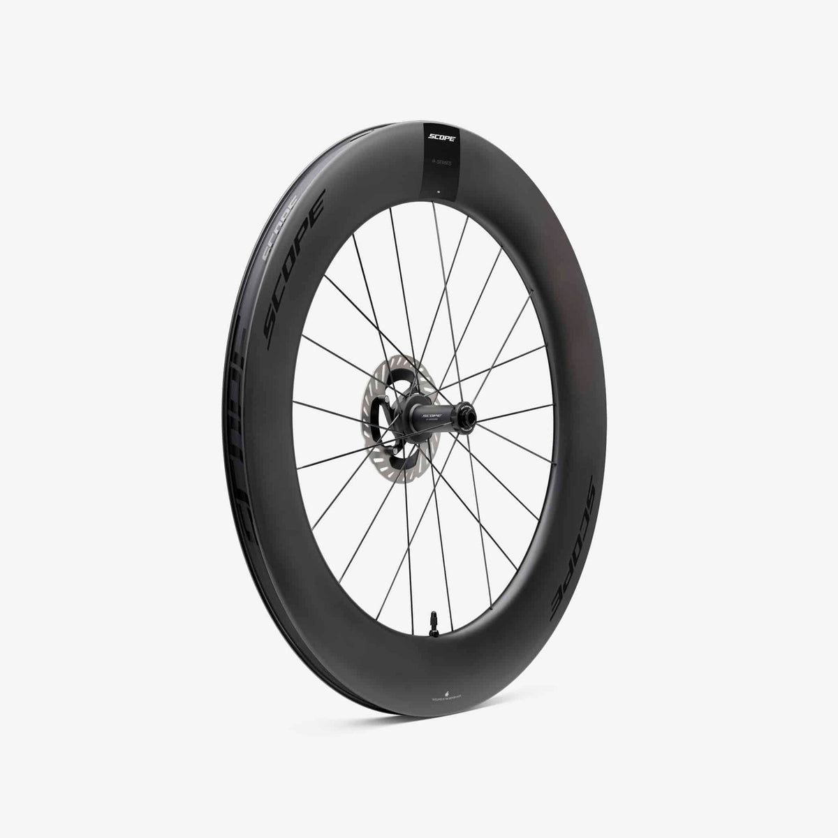 Forhjul SCOPE Race R8.T Tubeless Ready (Centerlock) Sort