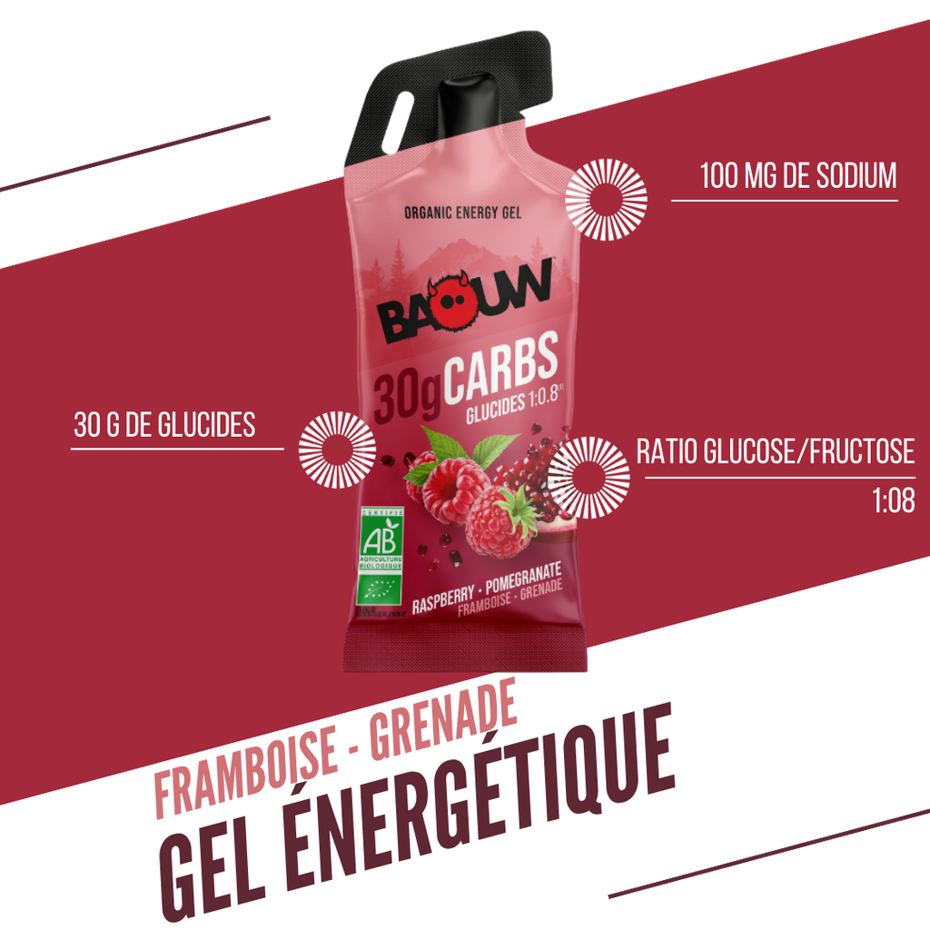 BAOW Energy Gel (44g) Lemon/Raspberry/Pomegranate