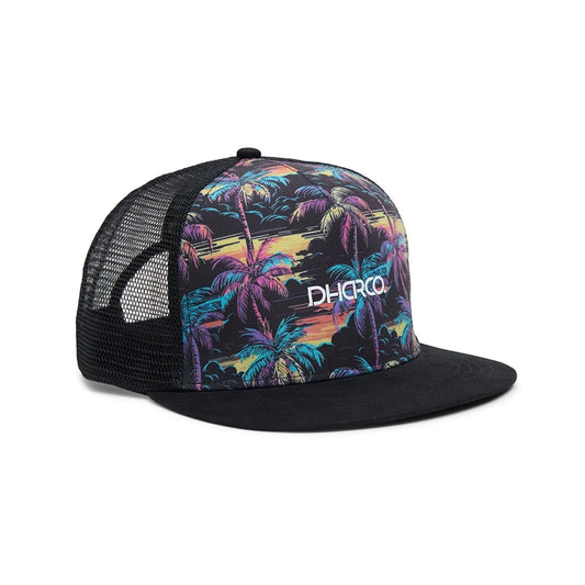 DHARCO FLAT BRIM TRUCKER STOKE WIZZARD kasket sort