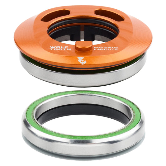 WOLF TOOTH PREMIUM AERO IS52 EN-Route Orange Integrated Headset Set