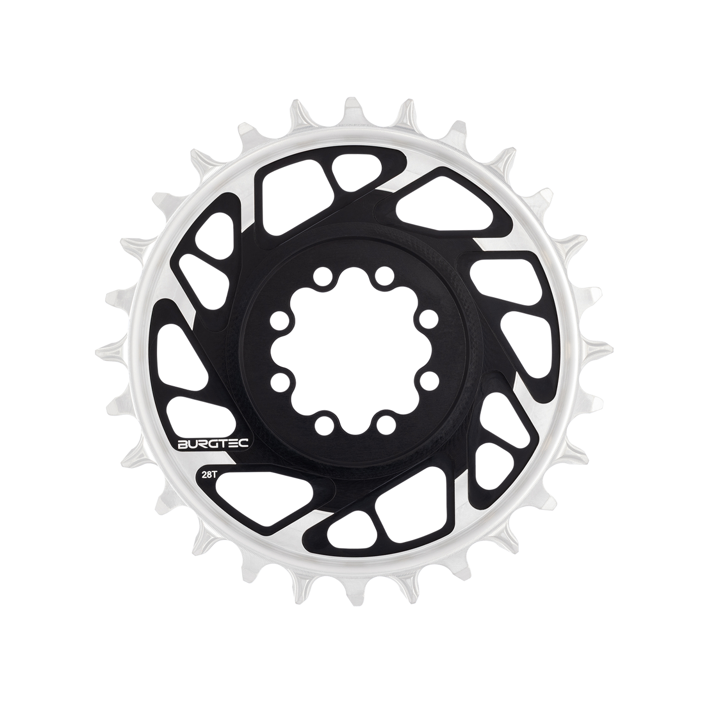 Chainrings Mono BURGTEC THICK THIN 12 Speed BOOST Direct Mount 8 Screws T-Type Narrow Wide Offset 3mm Black