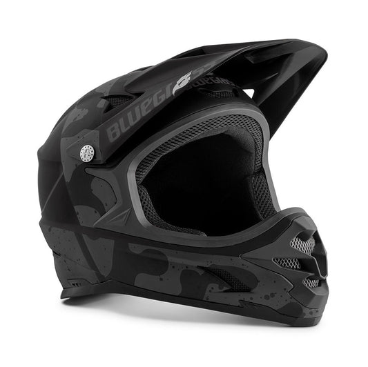 BLUEGRASS INTOX MTB-hjelm sort camo
