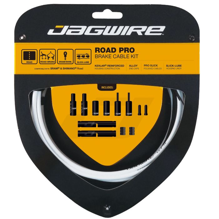 JAGWIRE ROAD PRO bremsekabel- og slangesæt hvid