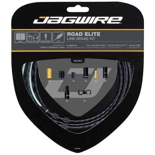 JAGWIRE ROAD ELITE LINK bremsekabel- og foringssæt sort