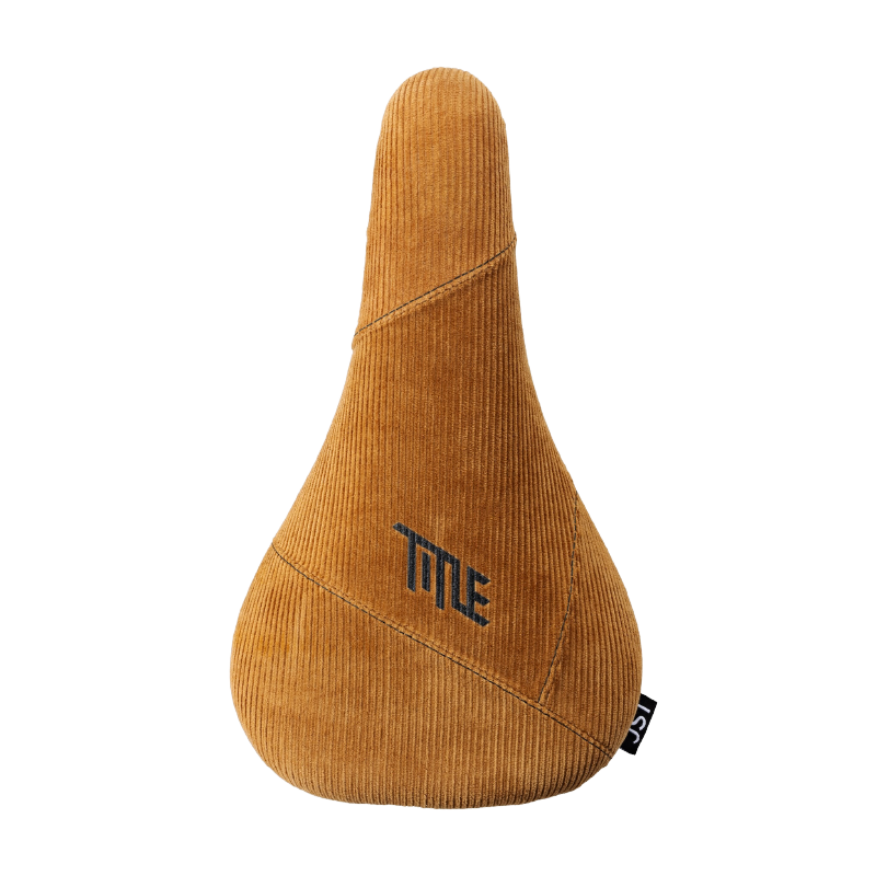Sadel Title JS1 brun Corduroy, set ovenfra