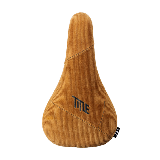 Sadel Title JS1 brun Corduroy, set ovenfra