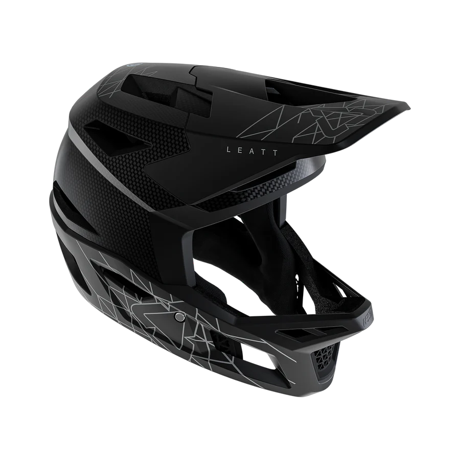 MTB Helmet LEATT GRAVITY 6.0 CARBON STEALTH Black/Grey