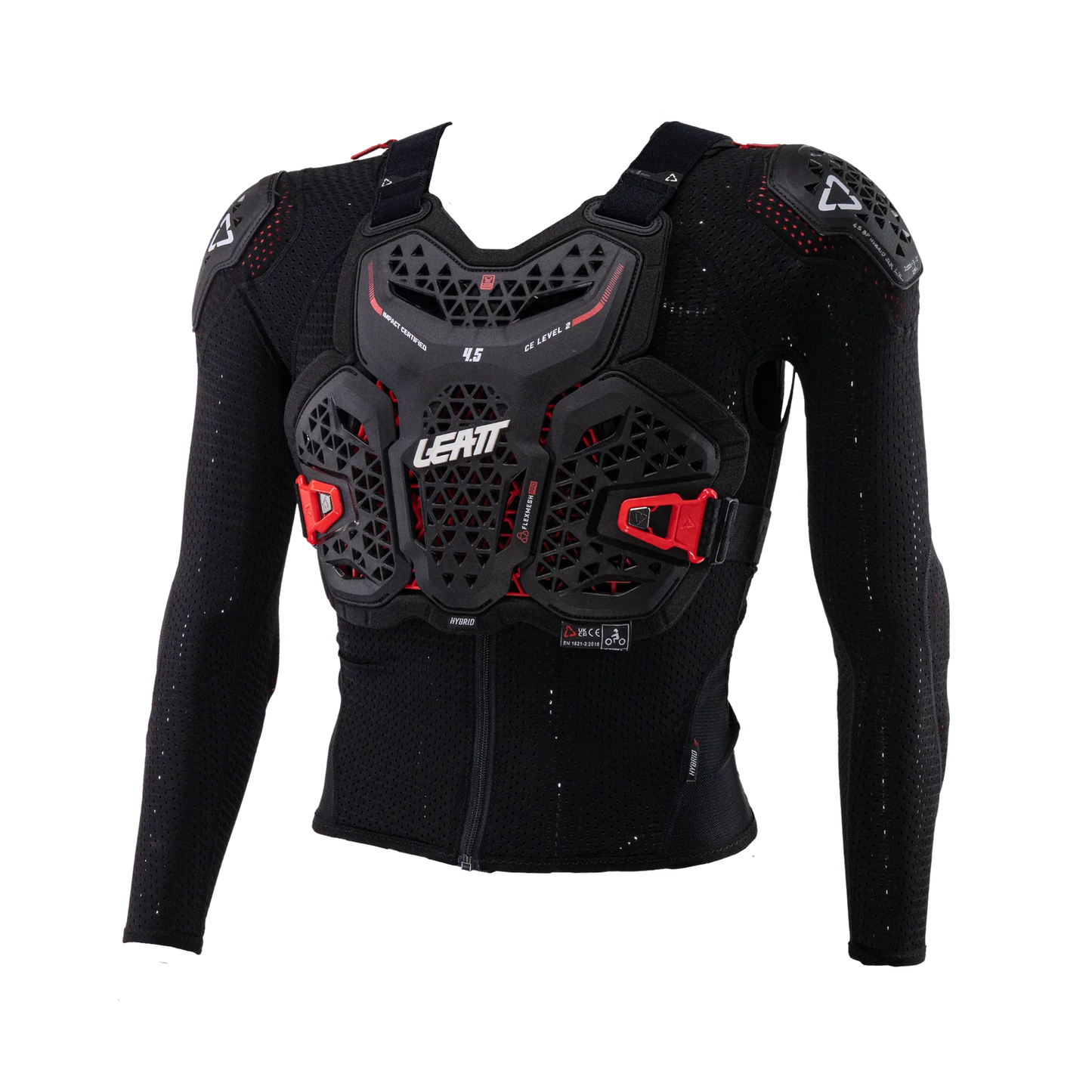 LEATT 4.5 HYBRID Junior Beskyttelsesvest Sort