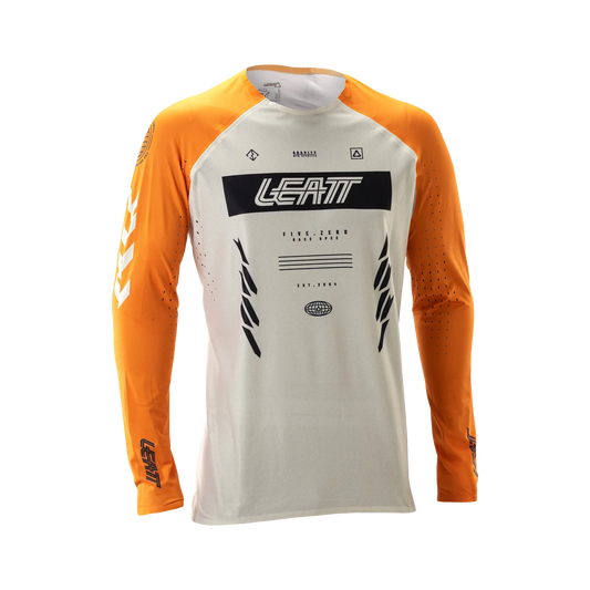 LEATT MTB GRAVITY 5.0 Langærmet Jersey Hvid/Orange