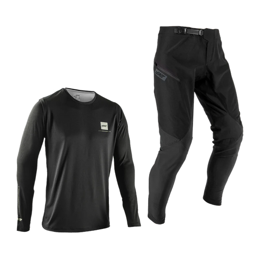 LEATT MTB GRAVITY 1.0 Jersey + Pants Kit Sort