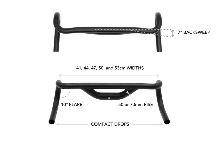 REDSHIFT Gravel-styr Top Shelf 10° Flare Rise 70 mm