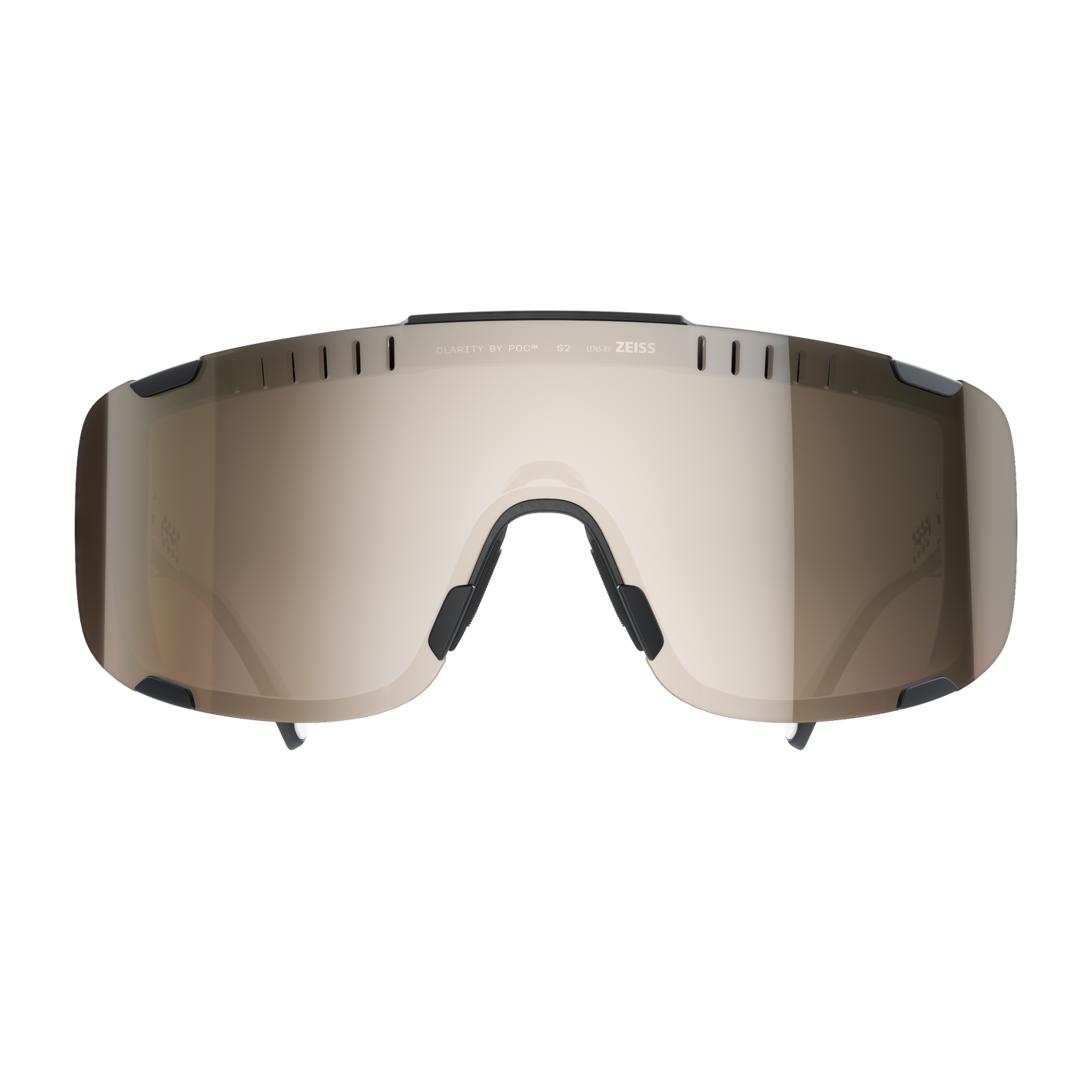 POC DEVOUR MID Briller Sort Clarity Trail Delvist solrigt sølvglas