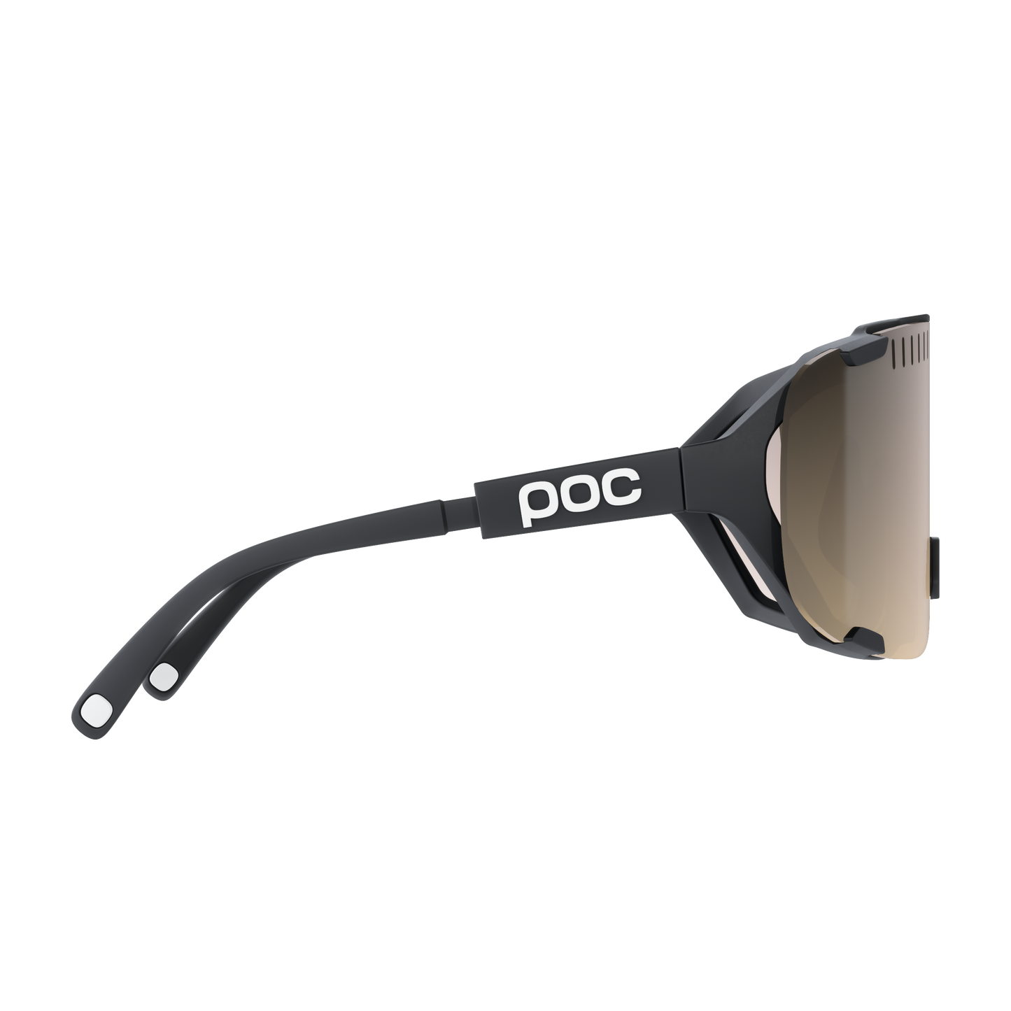 POC DEVOUR MID beskyttelsesbriller + Sort Clarity Trail Delvis solrig sølvlinse