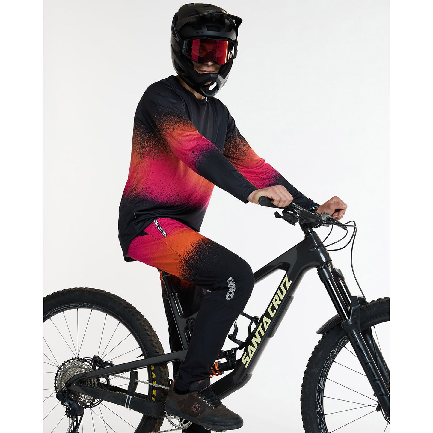 DHARCO RACE BLACK SNAKE Langærmet Jersey Sort/Orange