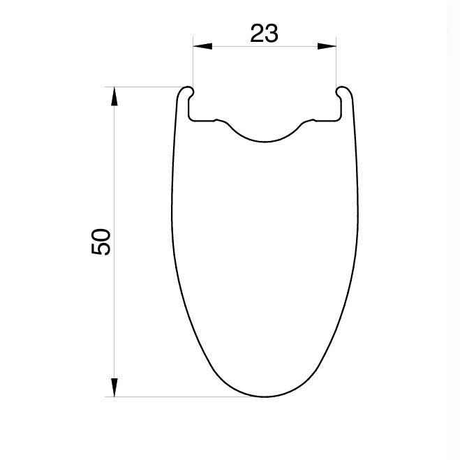 Par MICHE KLEOS 50 Tubeless Ready-hjul (Center Lock)