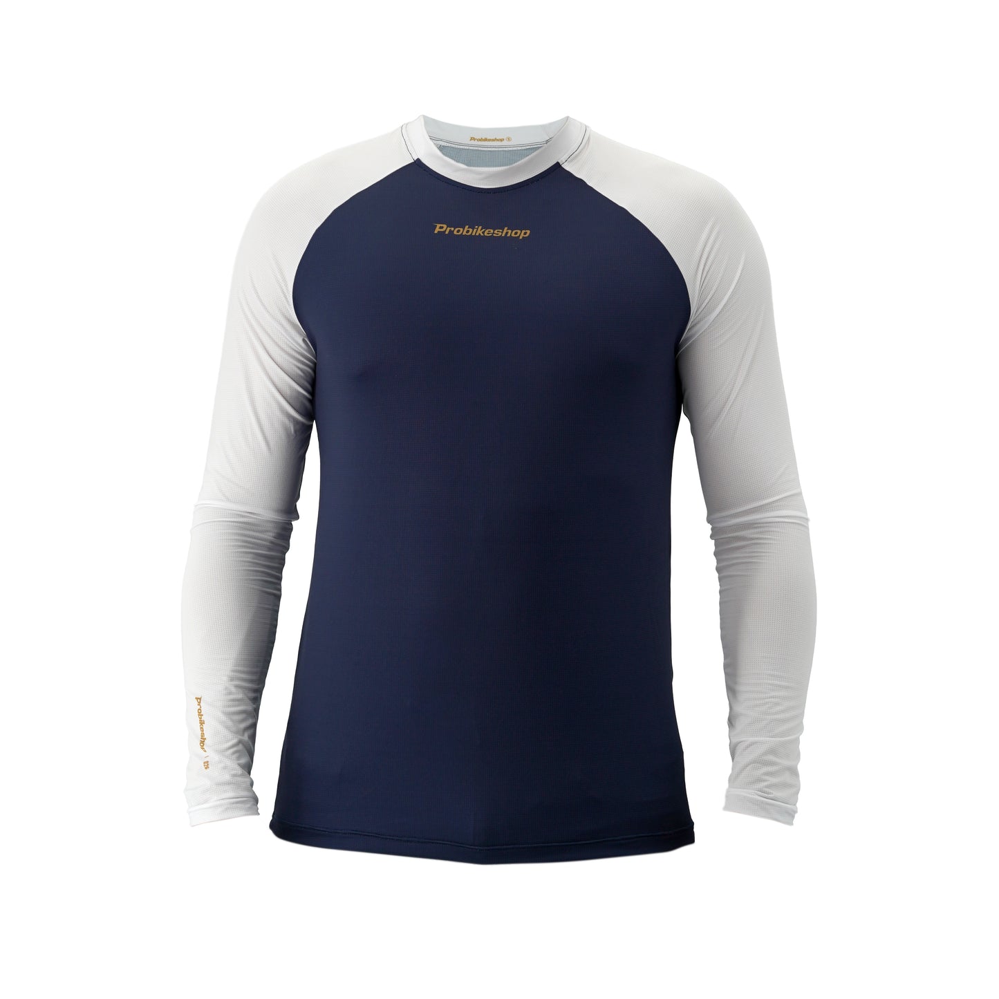 PROBIKESHOP FREERIDE Langærmet Jersey Navy/Hvid