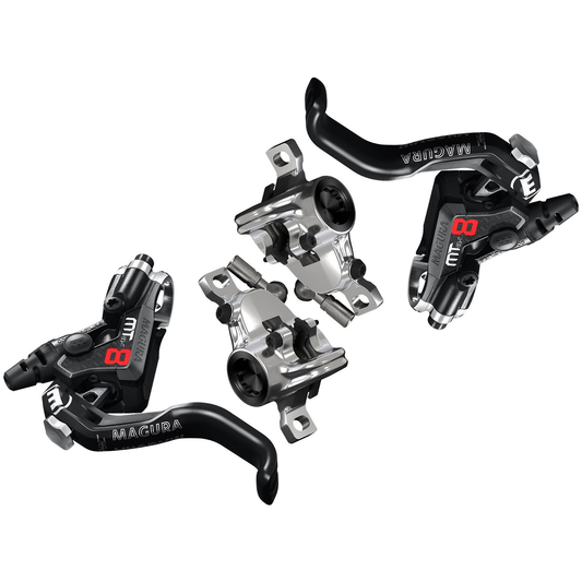 Pair of MAGURA MT8 PRO Discless Brakes Black/Silver