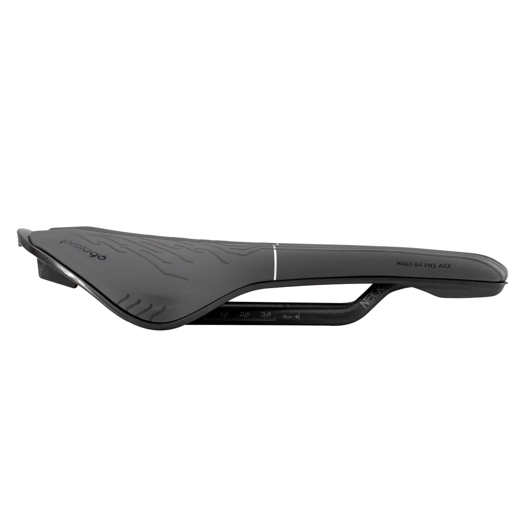 PROLOGO NAGO R4 PAS AGX 137 mm sadel Nack skinner Sort