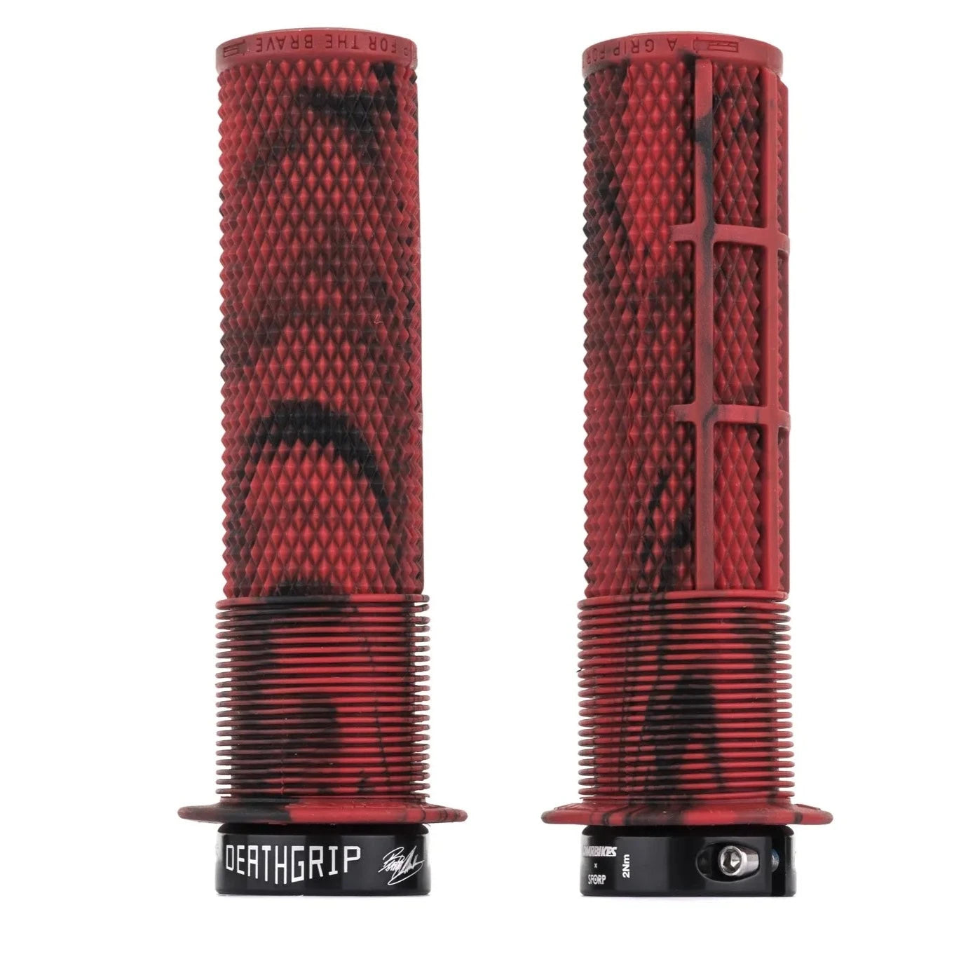Greb DMR DEATHGRIP Flange Large Lock-on Red/Camo