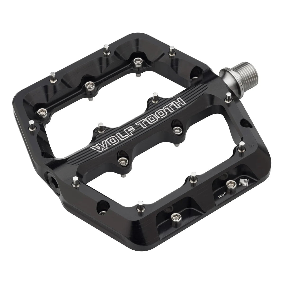 WOLF TOOTH WAVEFORM flade pedaler, Small, sort