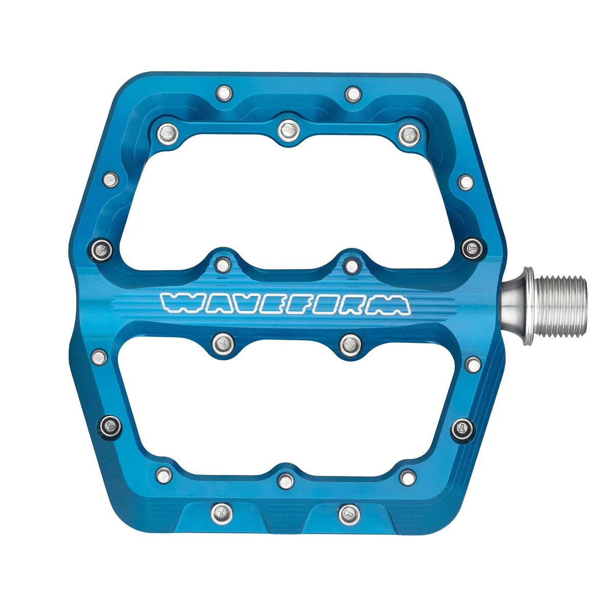 WOLF TOOTH WAVEFORM flade pedaler, Small, blå