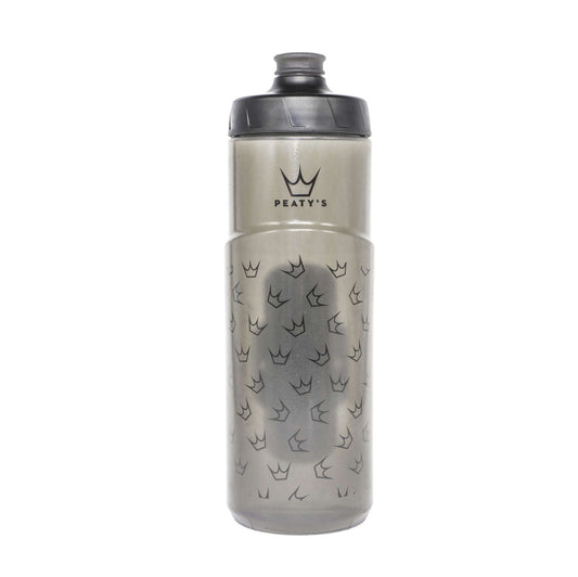 PEATY'S X FIDLOCK Logoflaske og flaskeholder-sæt (600 ml) Transparent