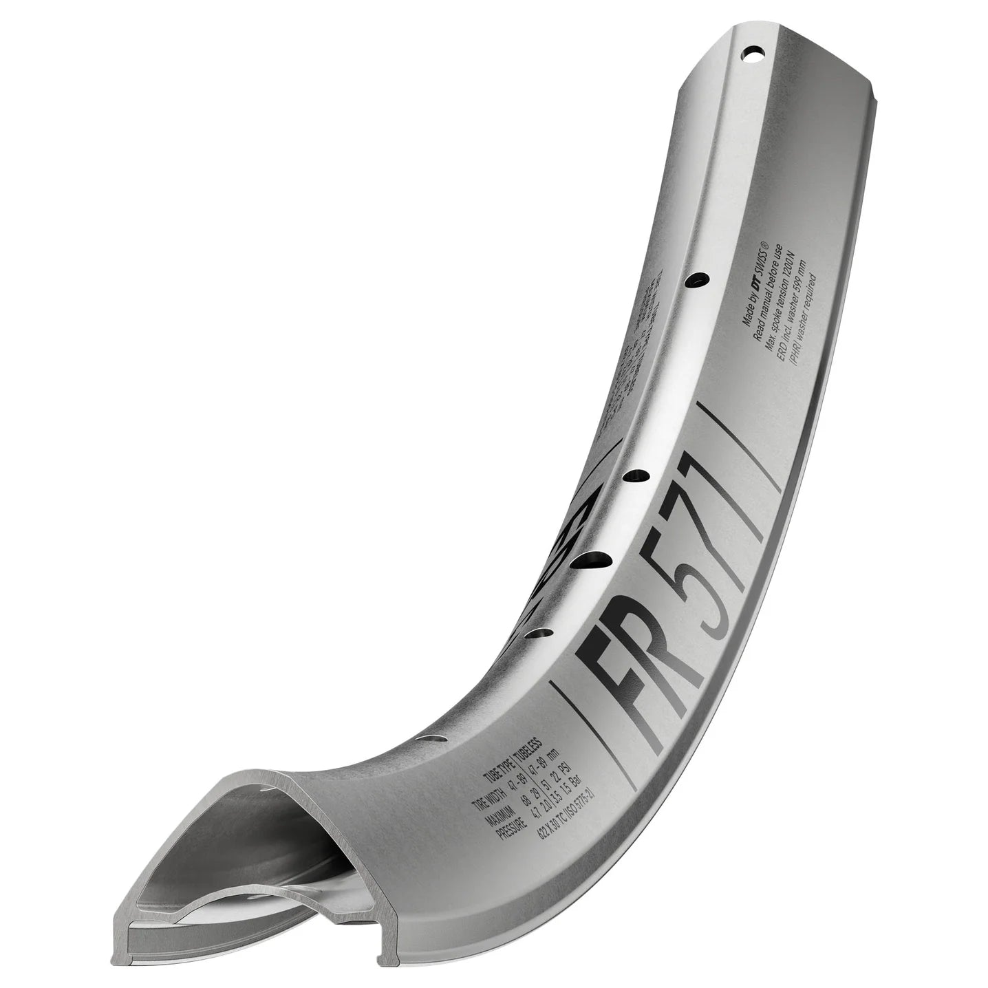 DT SWISS FR 571 27,5'' 30 mm sølvfarvet fælg