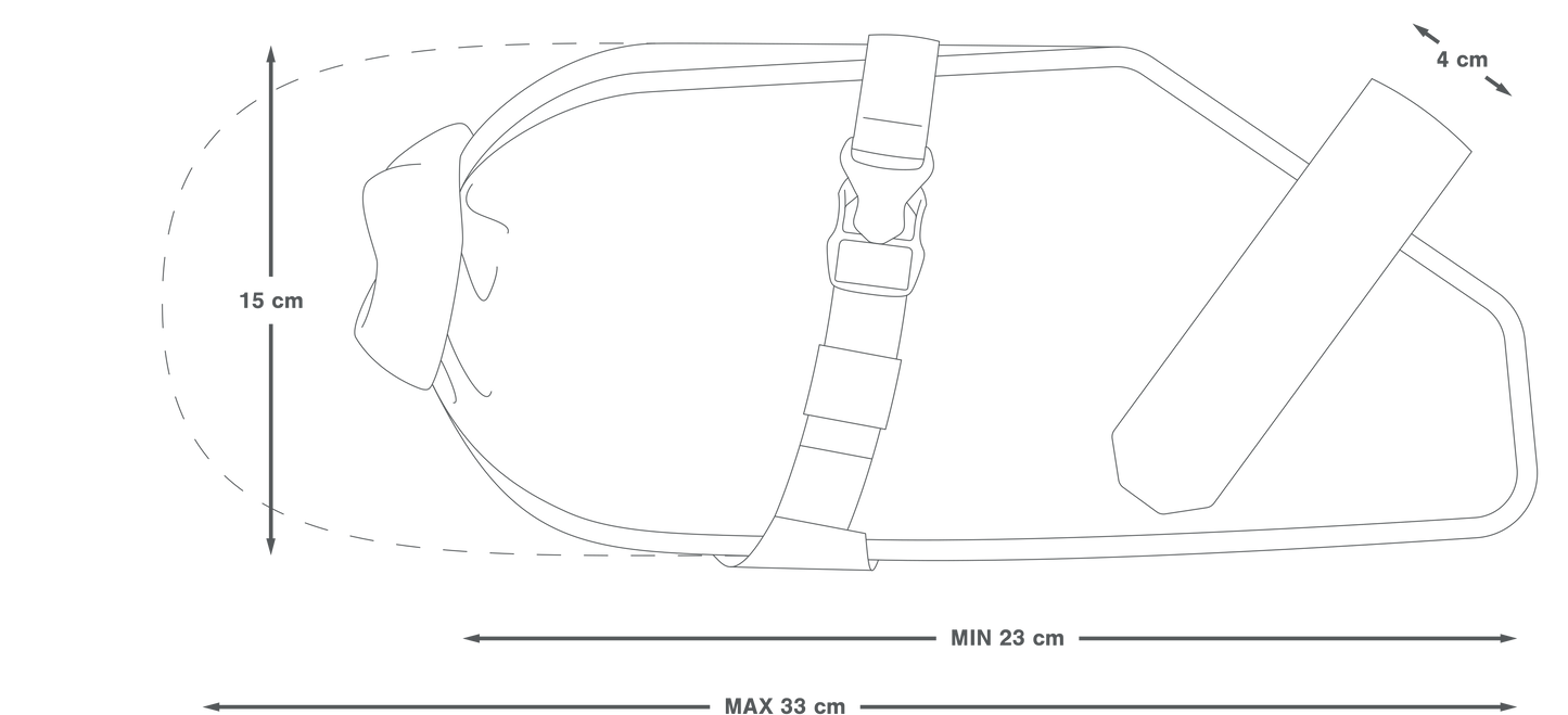 APIDURA RACING SADDLE PACK 5 L Sort
