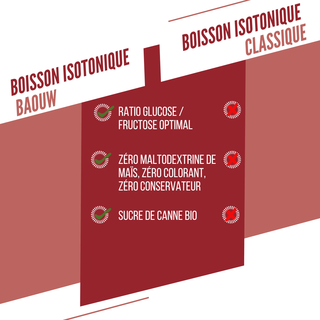 BAOUW ISOTONIC energidrik (45 g) vandmelon/granatæble