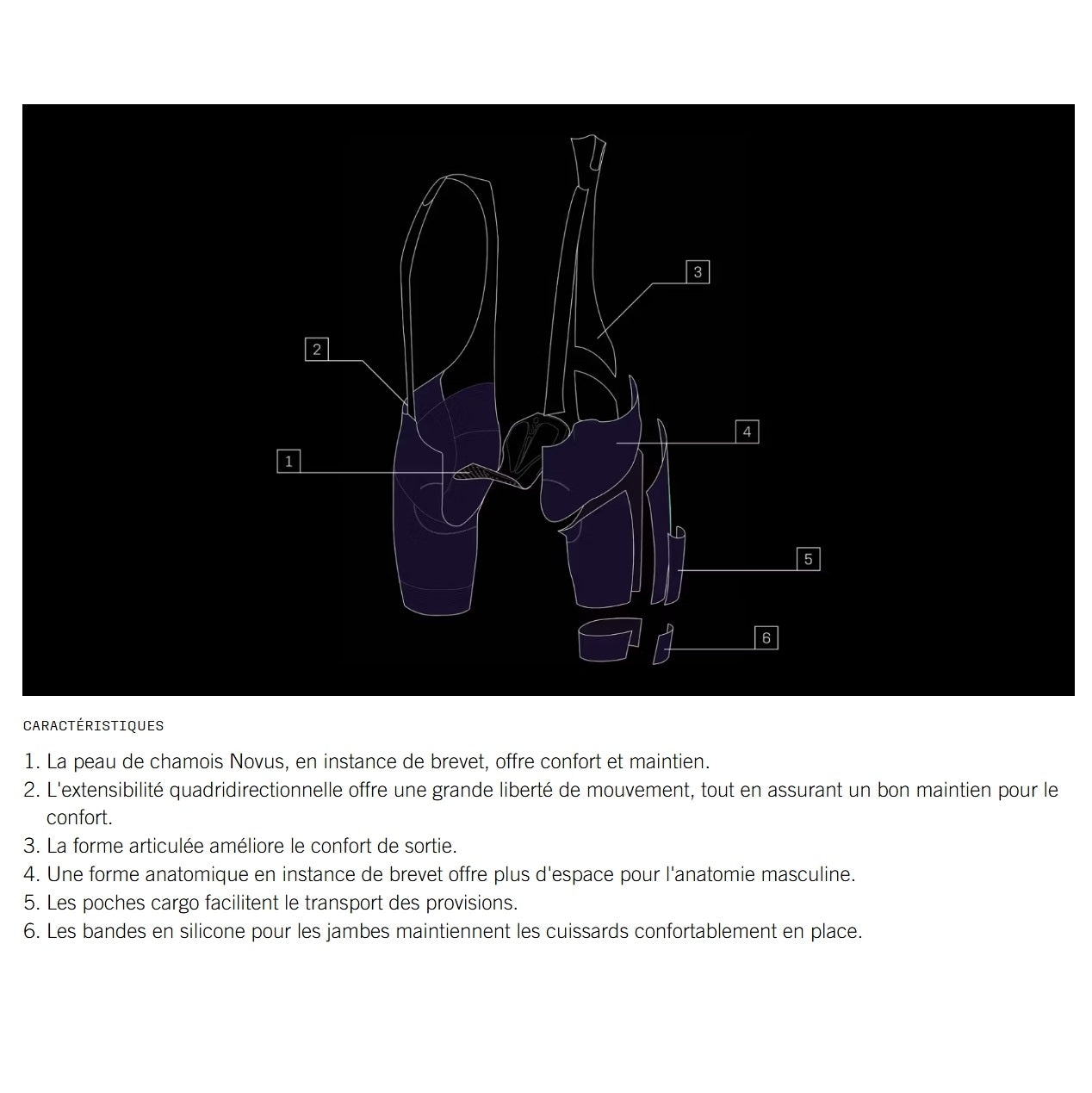 CADENCE CARGO Bib Tight til kvinder Sort