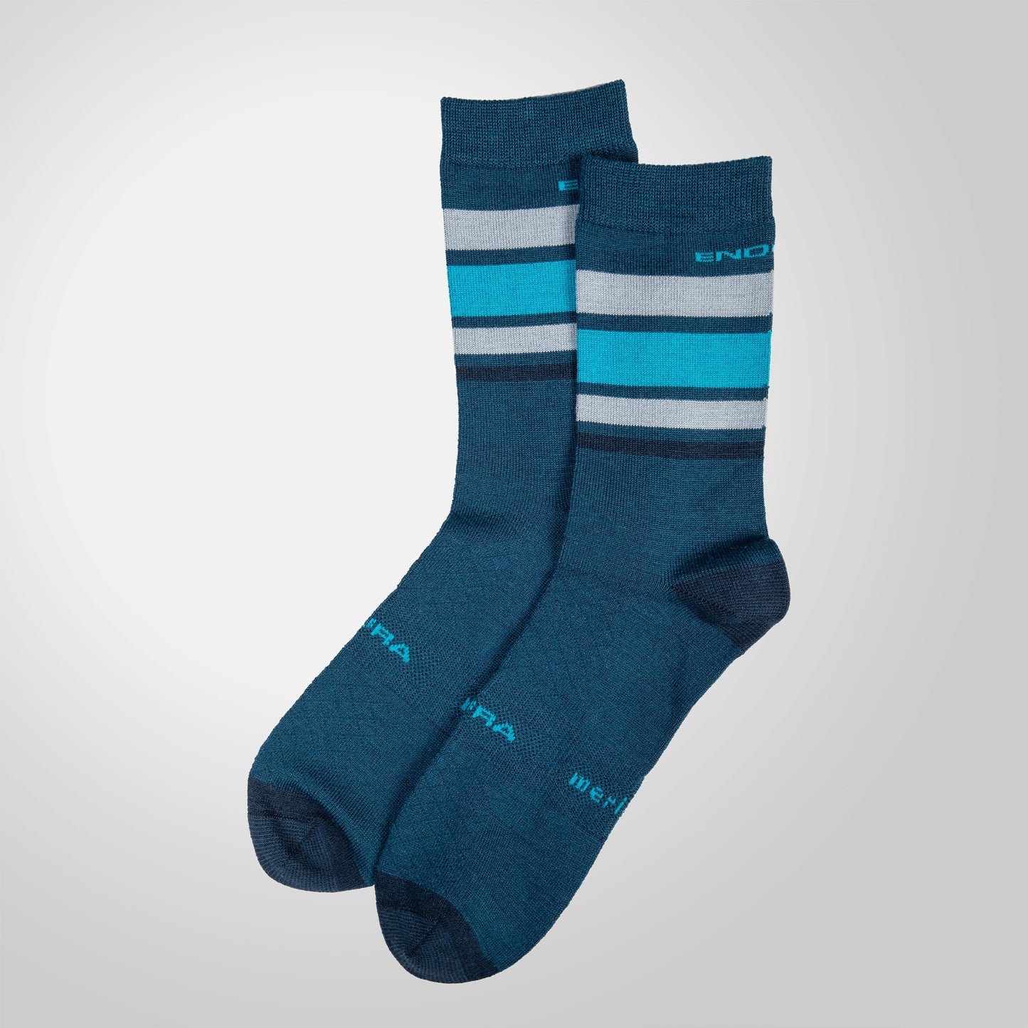 ENDURA BAABAA MERINO STRIPE Socks Blue