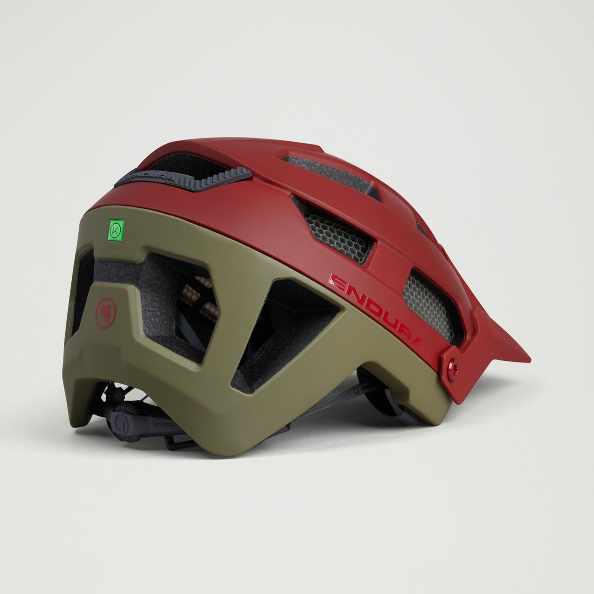 ENDURA SINGLETRACK MIPS rød/grøn mountainbikehjelm