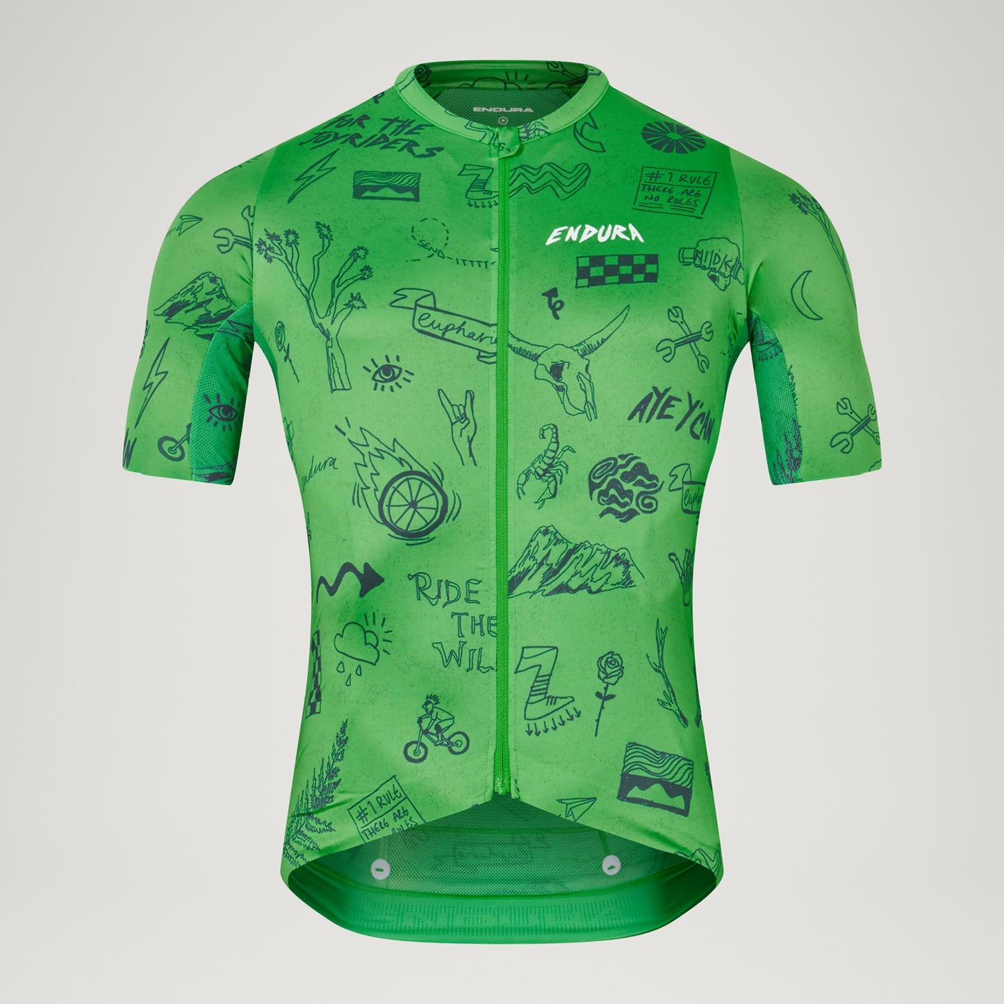 ENDURA PRO SL PRINT Kortærmet Jersey Grøn