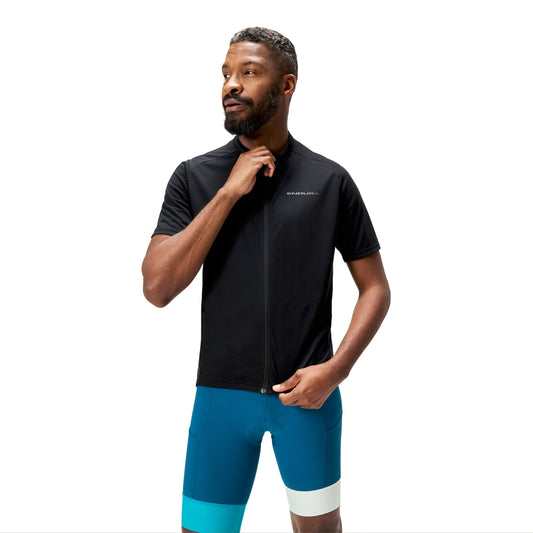 ENDURA LOOP ZIPPED Kortærmet Jersey Sort