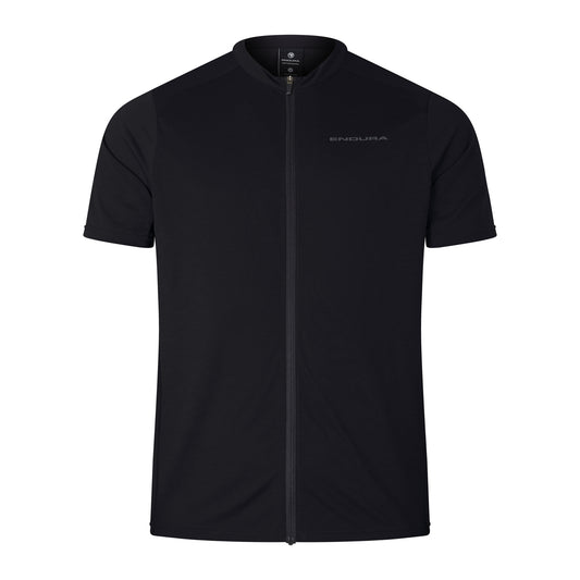 ENDURA LOOP ZIPPED Kortærmet Jersey Sort
