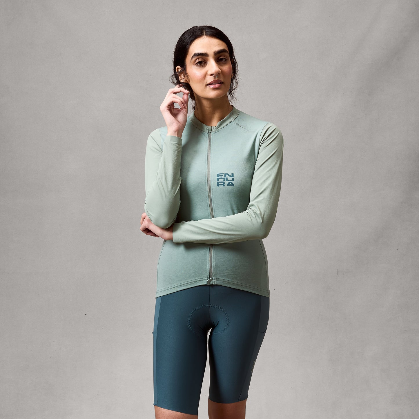 ENDURA ALLTRACK RIDE langærmet dametrøje salviegrøn