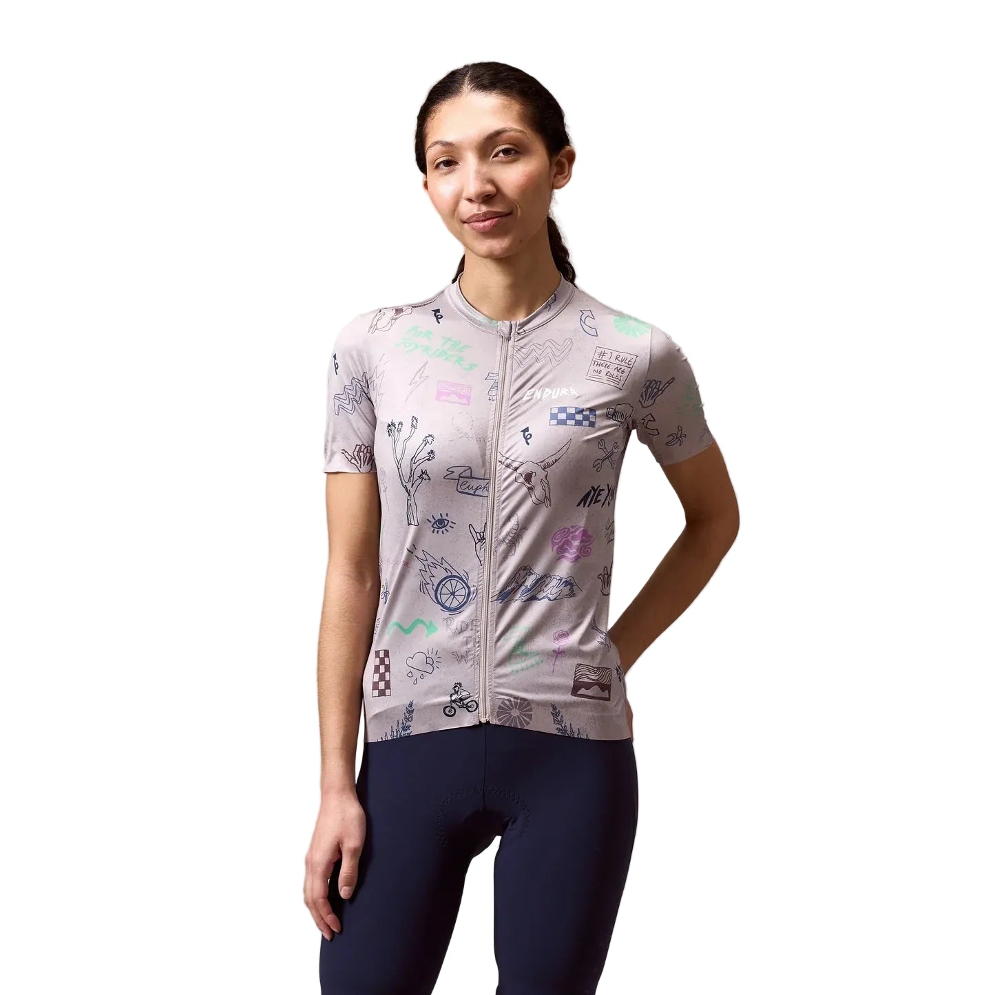 Women's ENDURA PRO SL PRINT GTI Short Sleeve Titanium Jersey