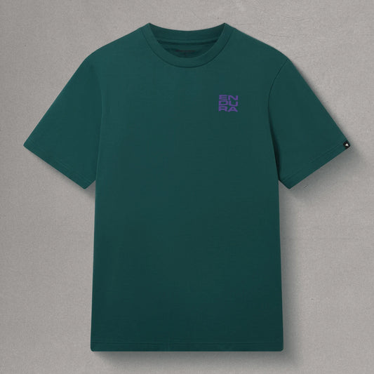 ENDURA STACKED LOGO GRAPHIC T-shirt Teal