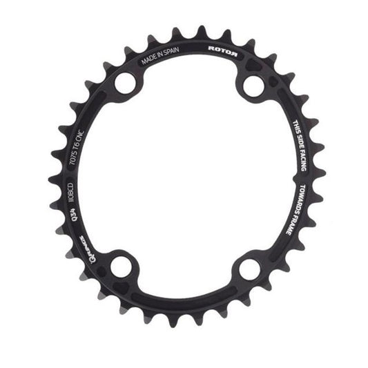 Oval 11V ROTOR Q-RING ALDHU / VEGAST / Shimano R9100 / R8000 110 mm indre kædehjul