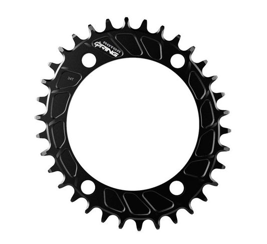 Mono Oval 11/12V ROTOR Q-RING MTB 4-hullers 110 mm kædehjul