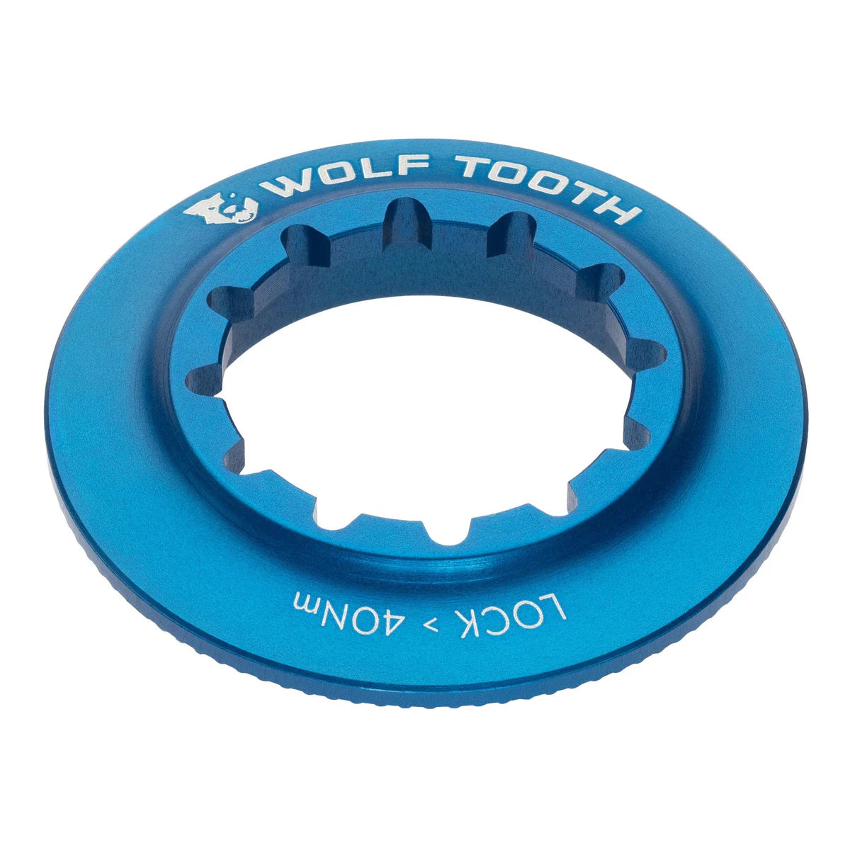 WOLF TOOTH Centerlock-møtrik (indvendig), blå
