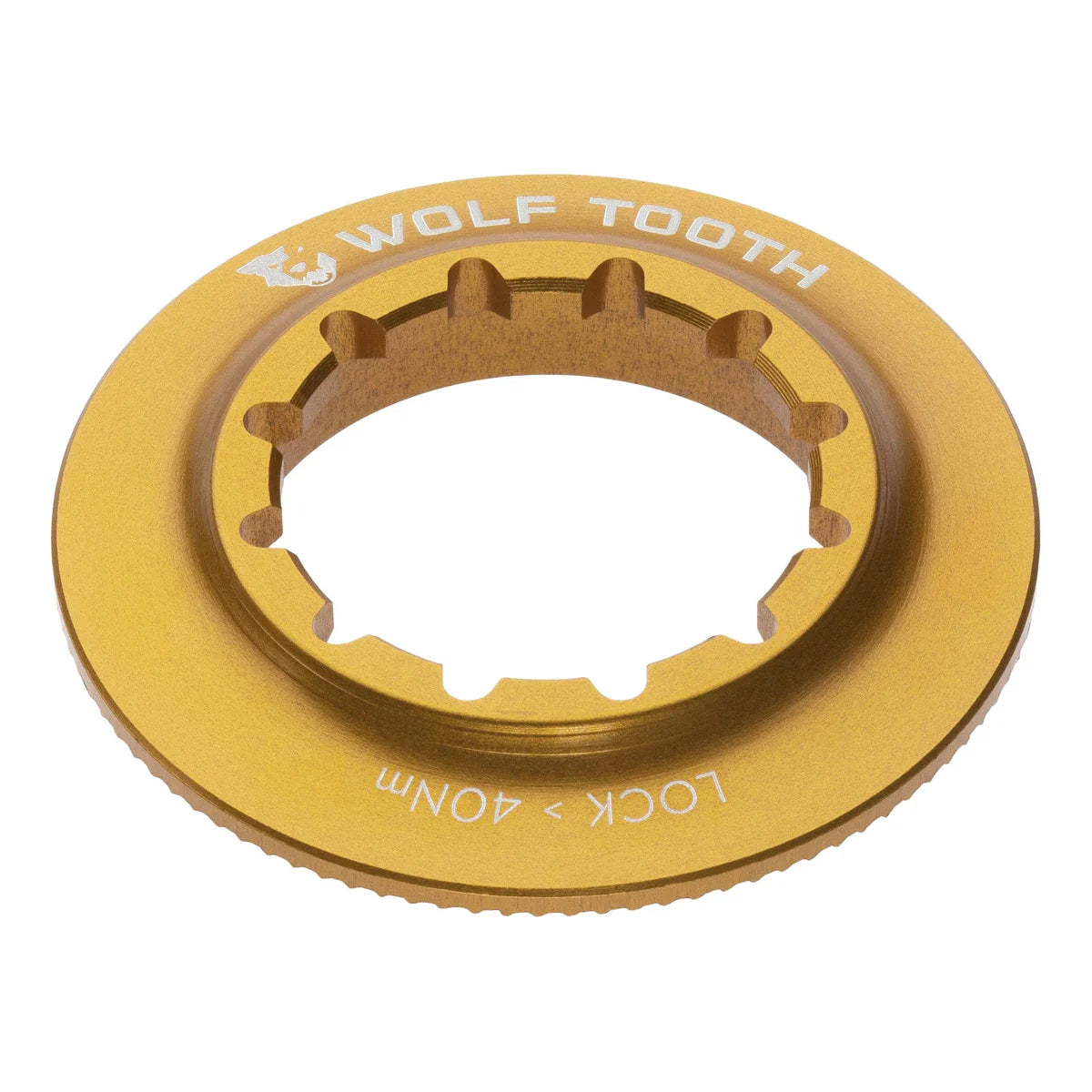 WOLF TOOTH Gold Internal Centerlock Nut