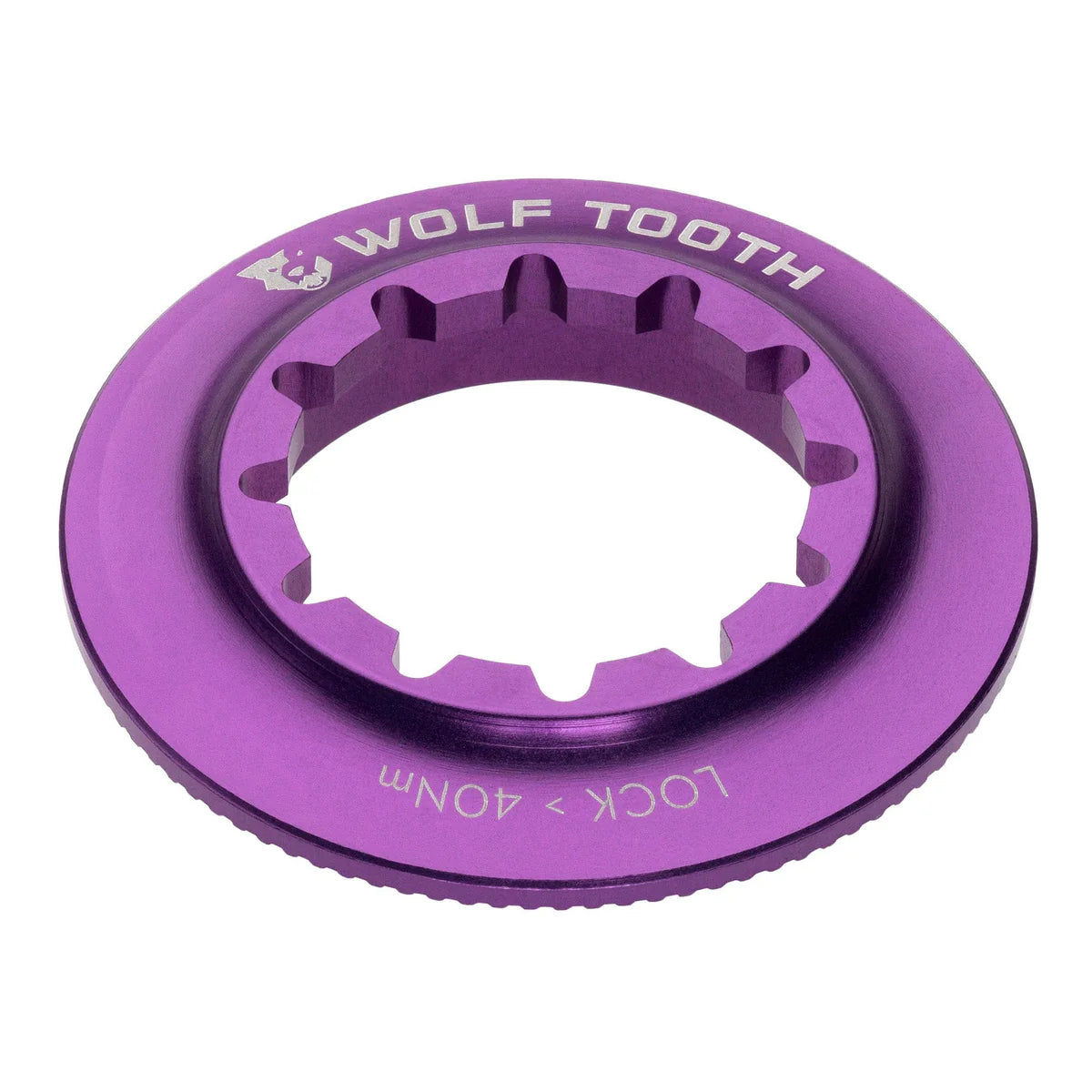 WOLF TOOTH Centerlock-møtrik (indvendig), lilla